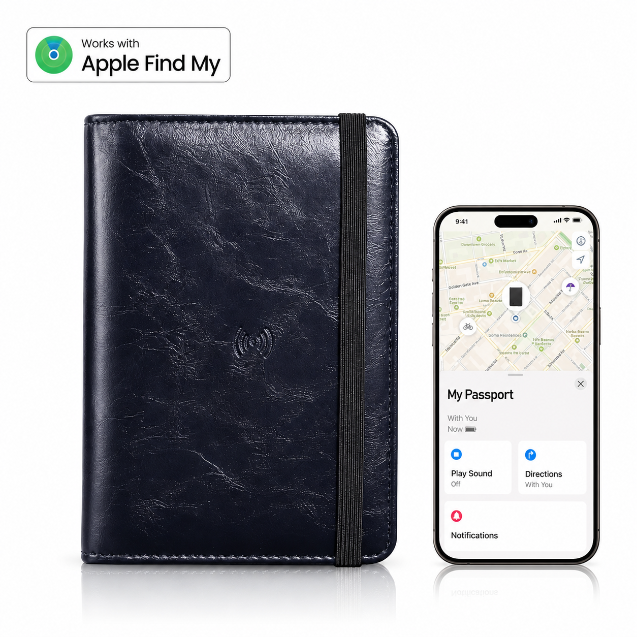Vero Pelle GPS Passport Wallet