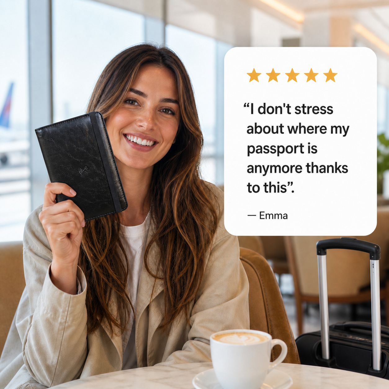 Vero Pelle GPS Passport Wallet
