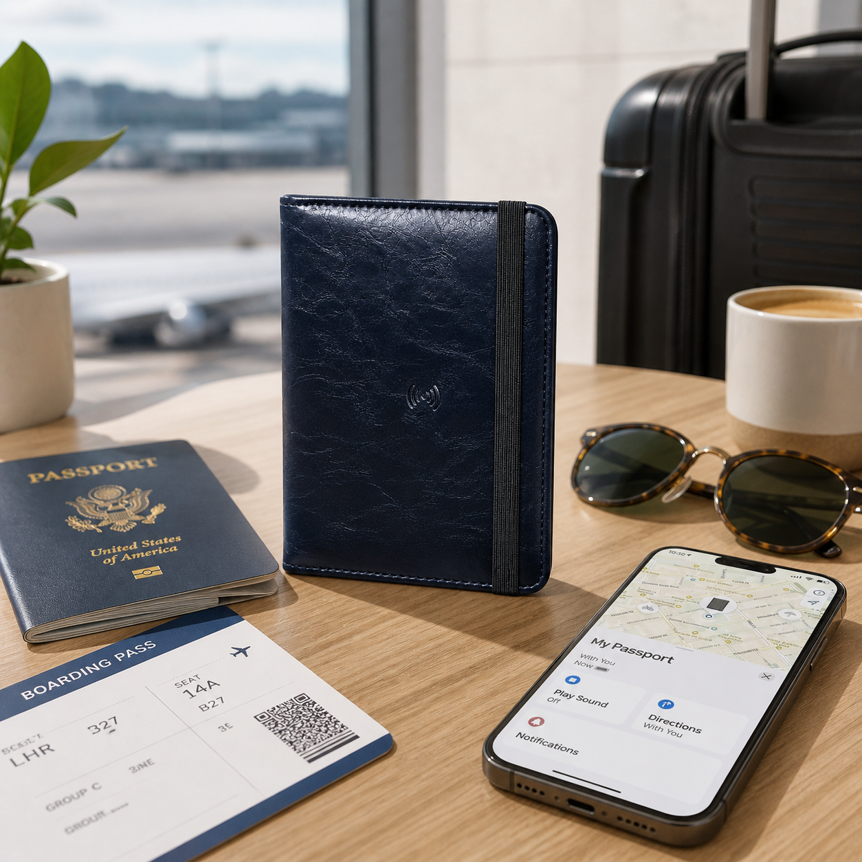 Vero Pelle GPS Passport Wallet